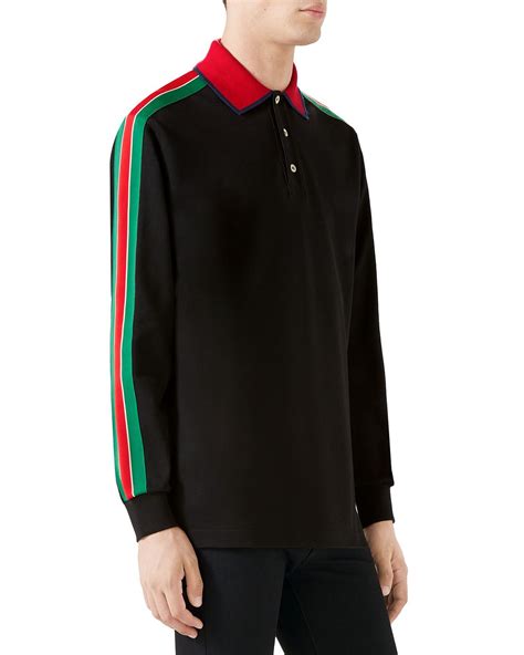 gucci men polo|Gucci long sleeve polo.